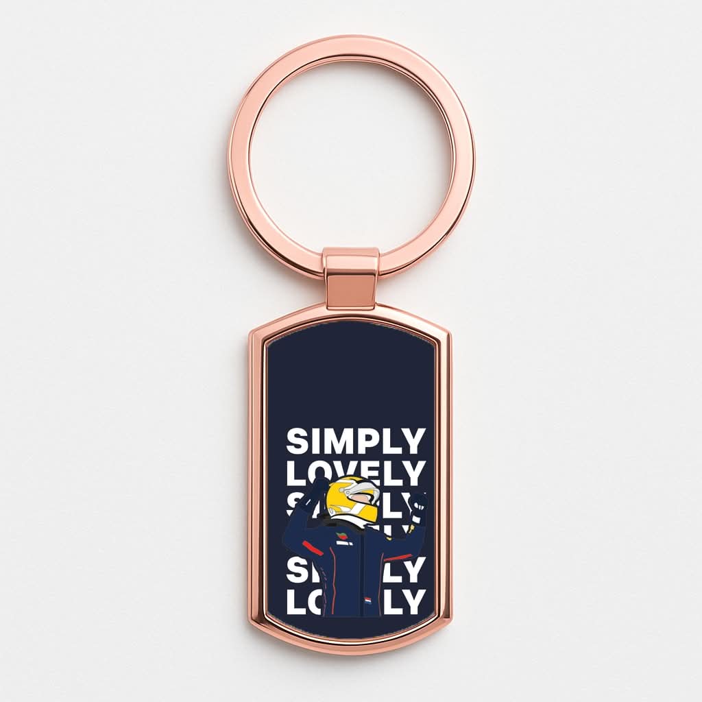 Max Simply Lovely Rose Gold Keyring