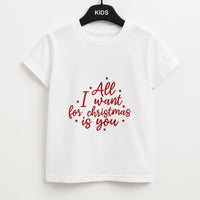 All I Want For Christmas Is You Stars Kids T-Shirt