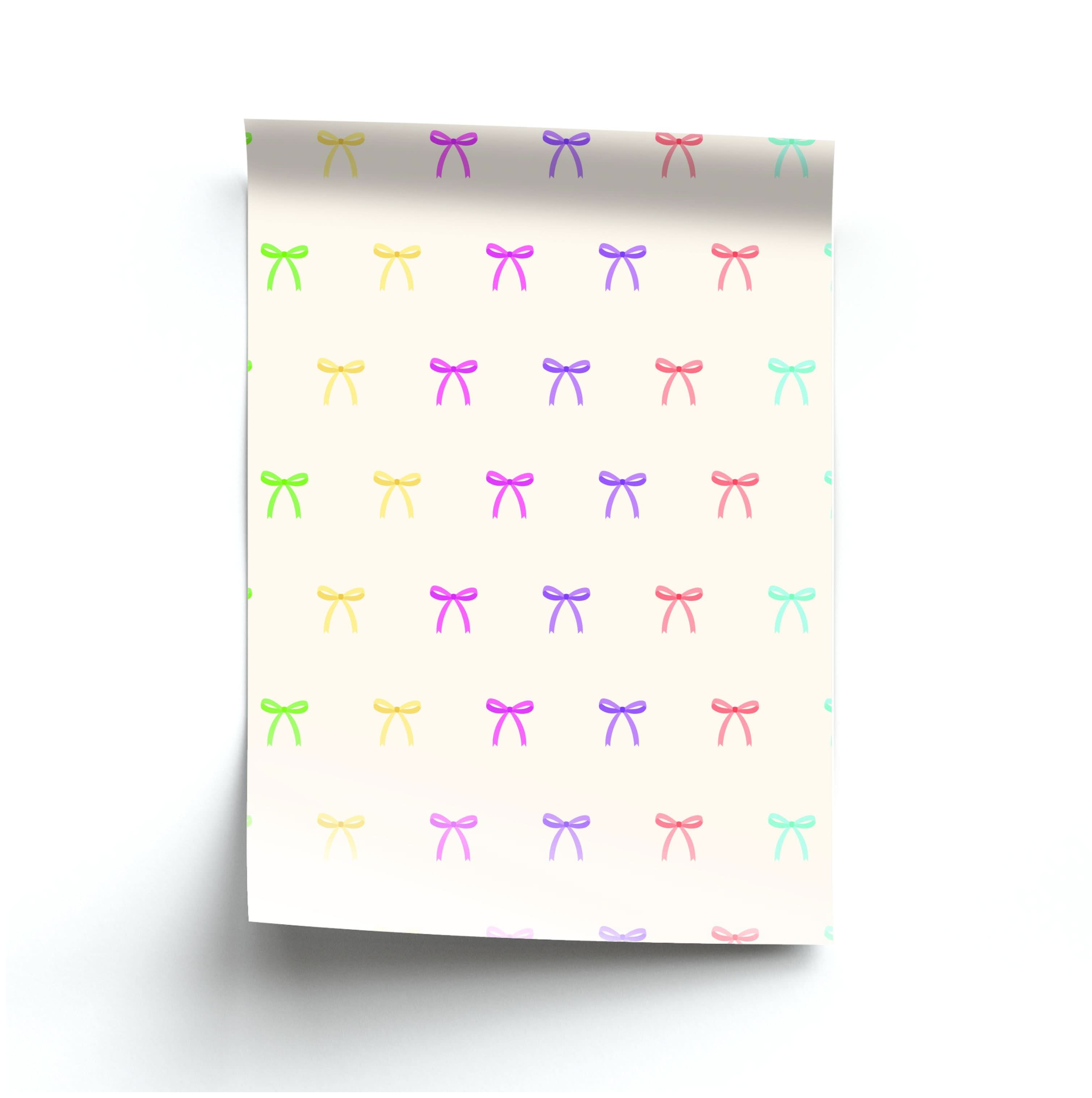 Pastel Ribbons Pattern Poster