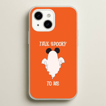 Talk Spooky To Me Mouse Ghost iPhone 15 Case
