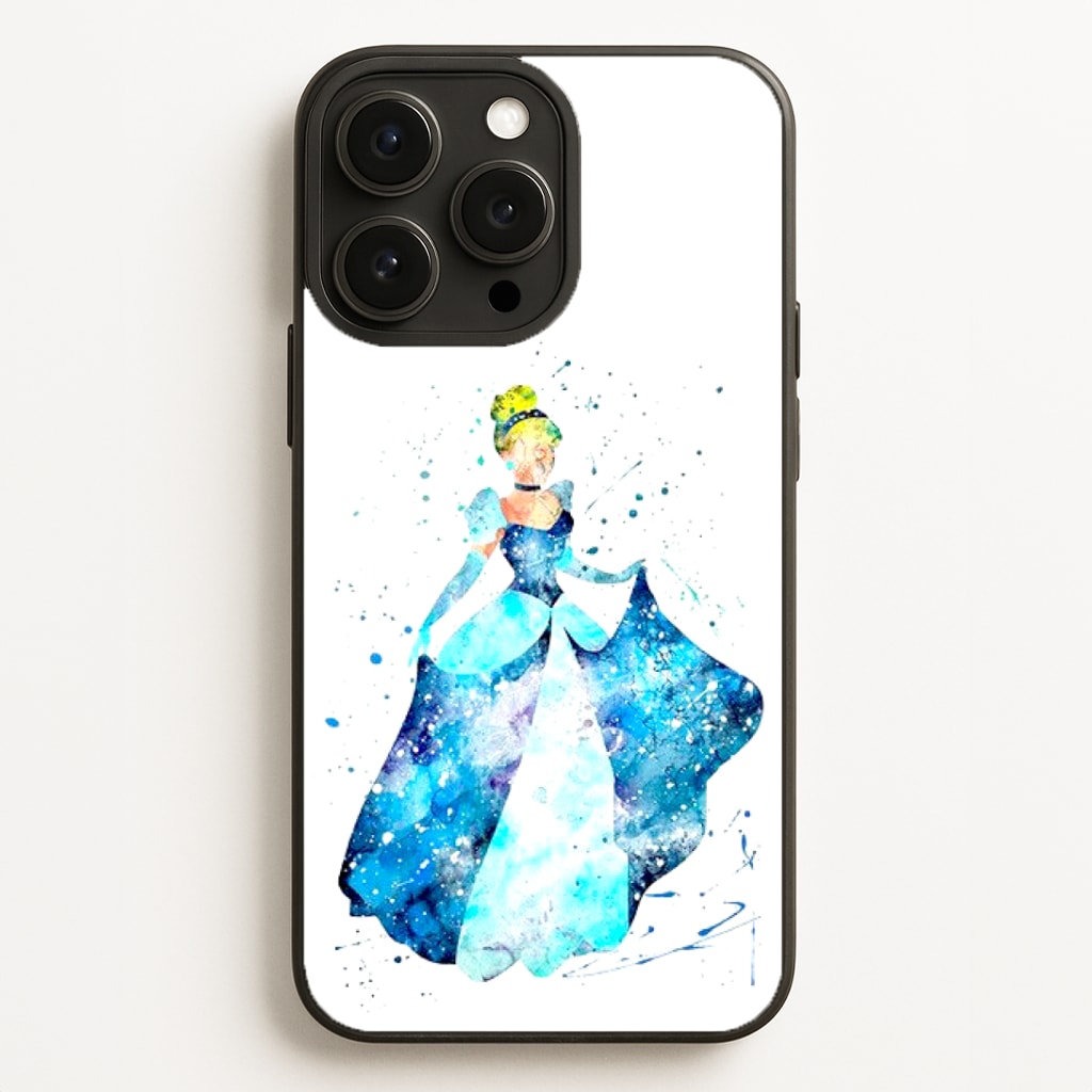 Watercolour Cinderella Fairytale Phone Case for iPhone, Samsung Galaxy and Google Pixel