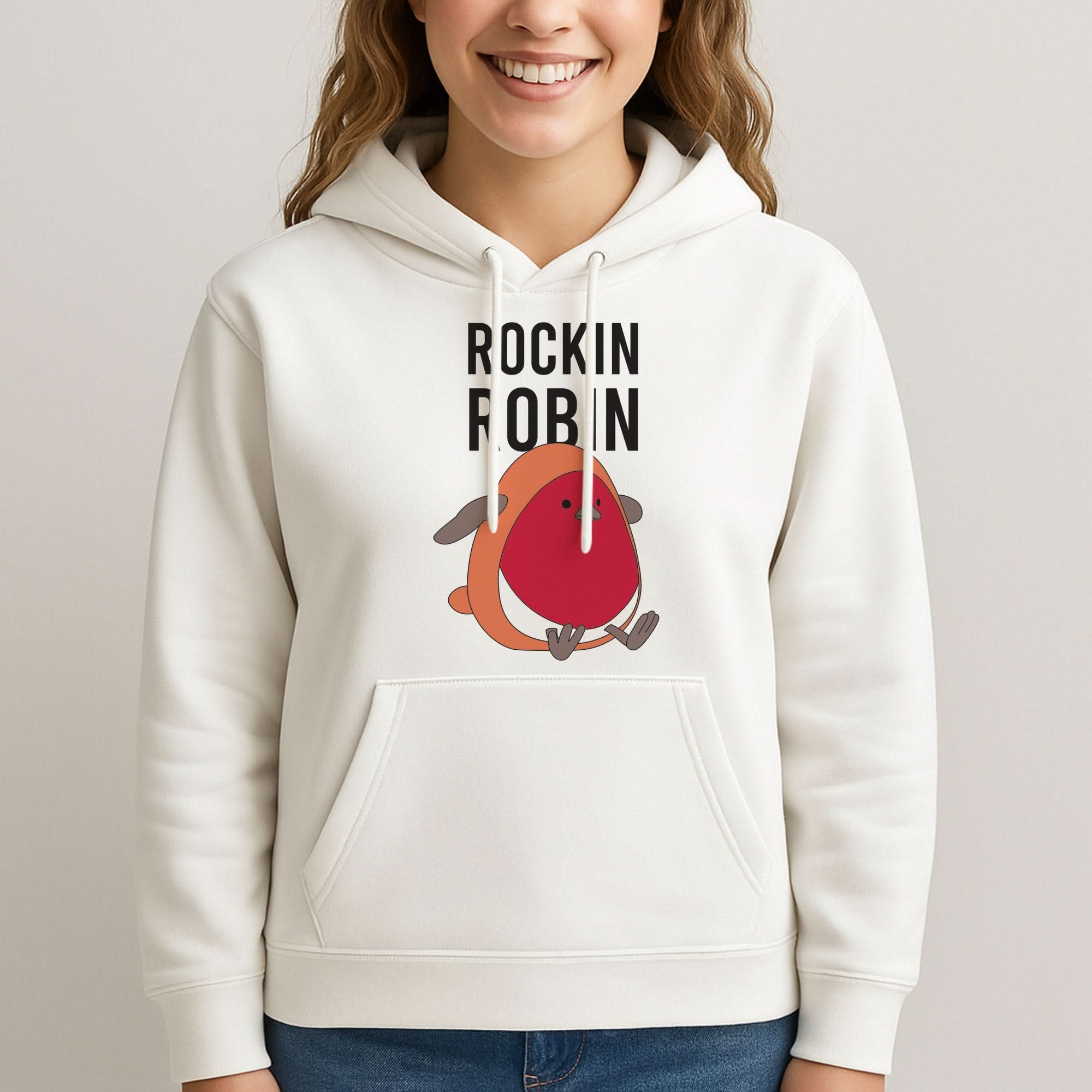 Rockin Robin Plush Womans Hooded Sweatshirt