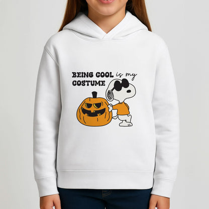 Being Cool Is My Costume Girls Hoodie