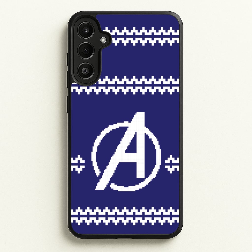 Superhero Team Blue Christmas Jumper  Galaxy A36 Case