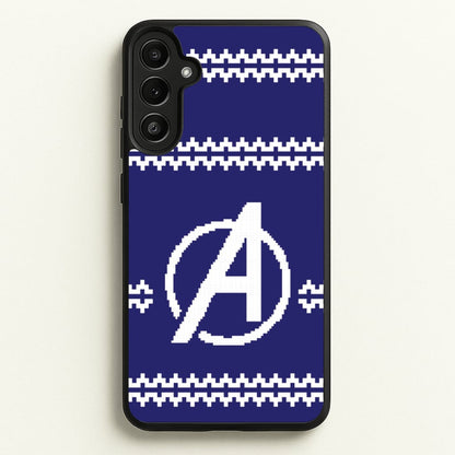 Superhero Team Blue Christmas Jumper  Galaxy A36 Case