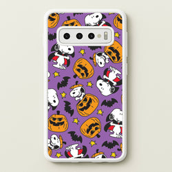 Cartoon Beagle Halloween Pattern Galaxy S10 Case