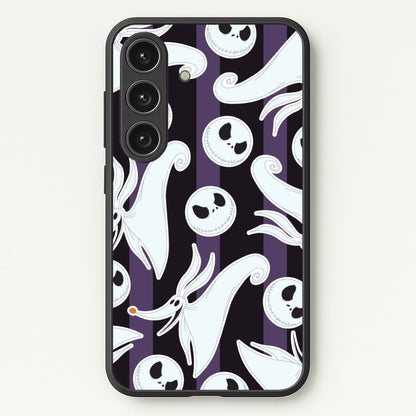 Skeleton Dog And Face Pattern Galaxy S24FE Case