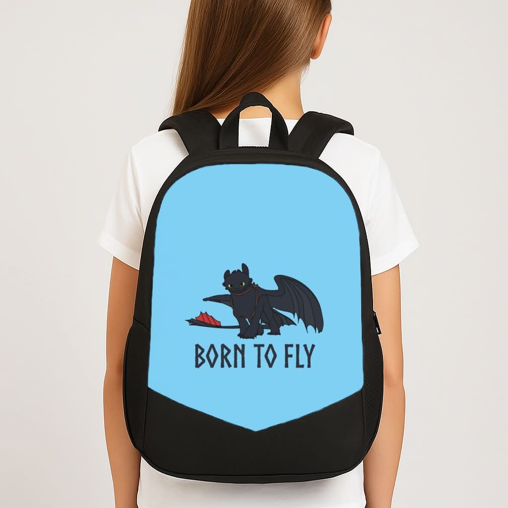 Dragon Born To Fly School Bag