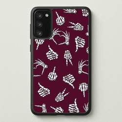 Skeleton Hands Pattern Galaxy S20FE Case