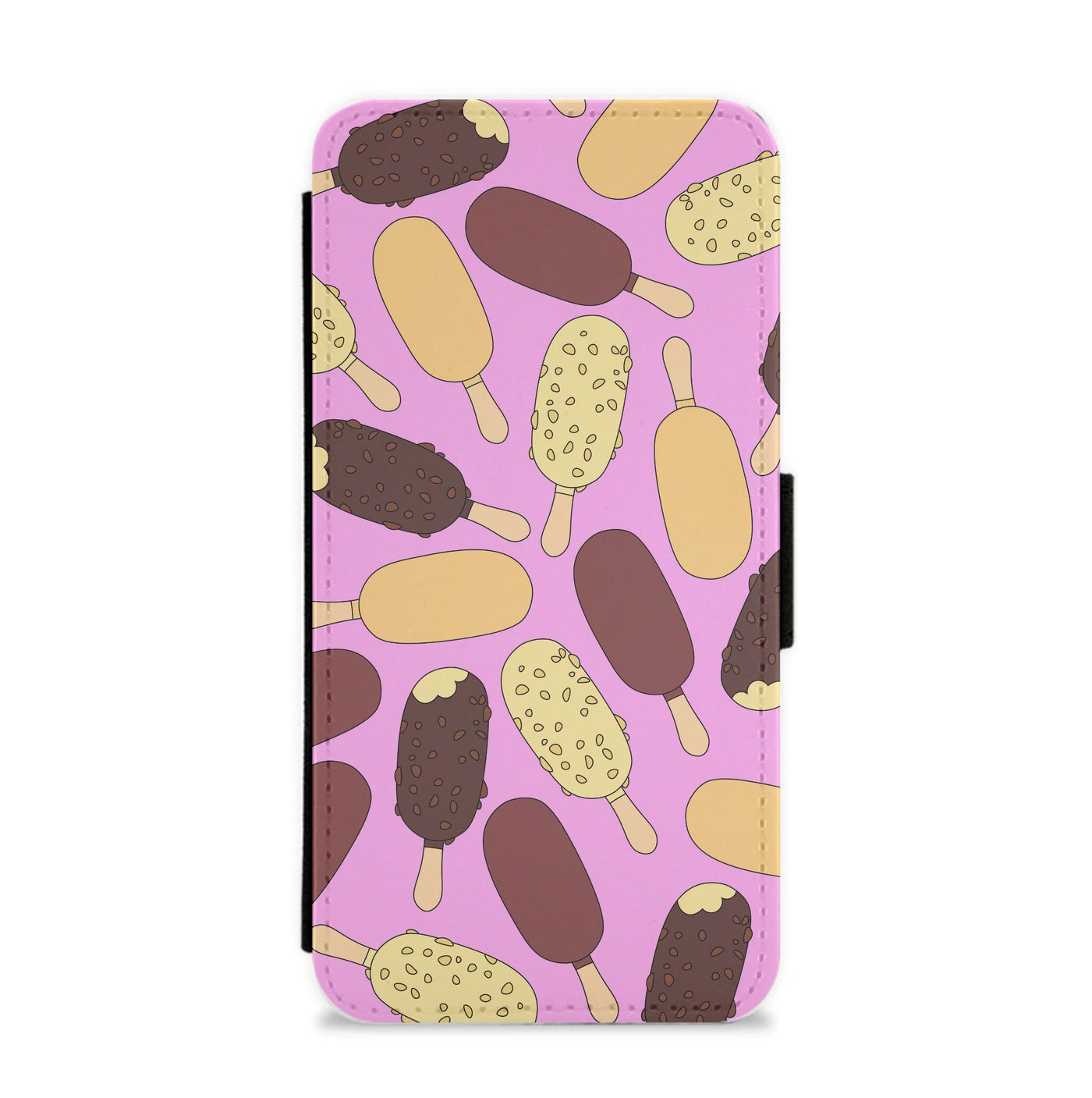 Chocolate Ice Cream Lollys - Summer Flip / Wallet Phone Case