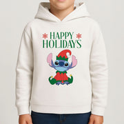 Cute Blue Alien Elf Kids Hoodie 4