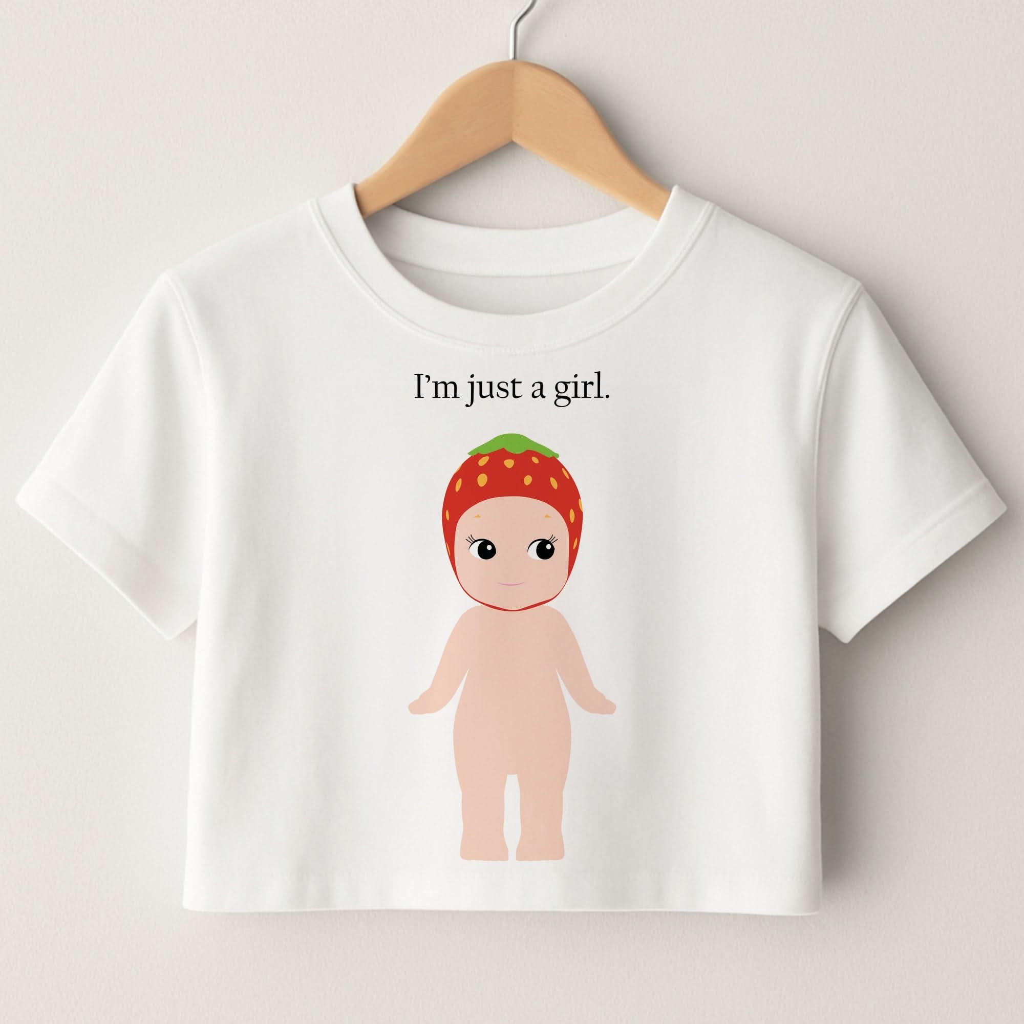 I'm Just A Girl Crop top