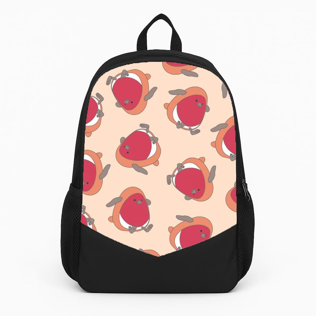 Christmas Robin Plush Pattern Backpack