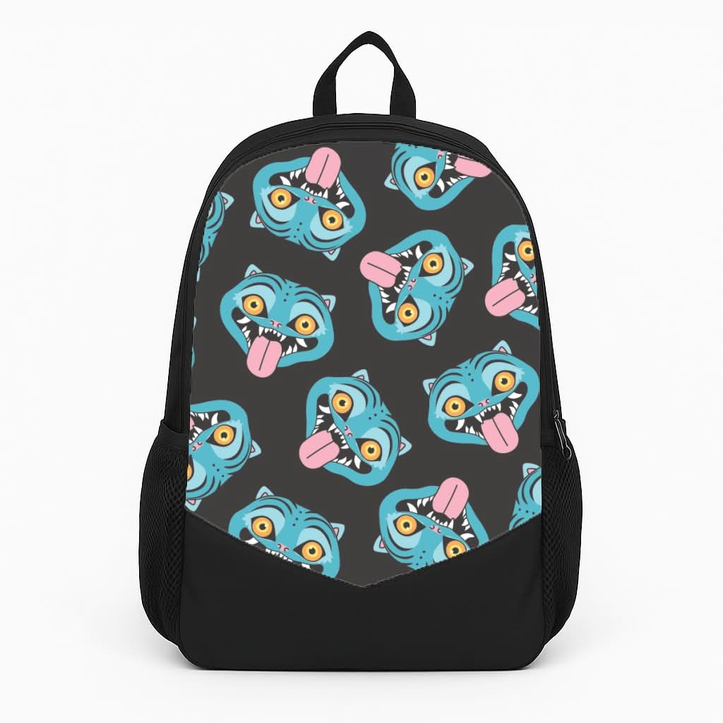 Demon Cat Pattern Backpack