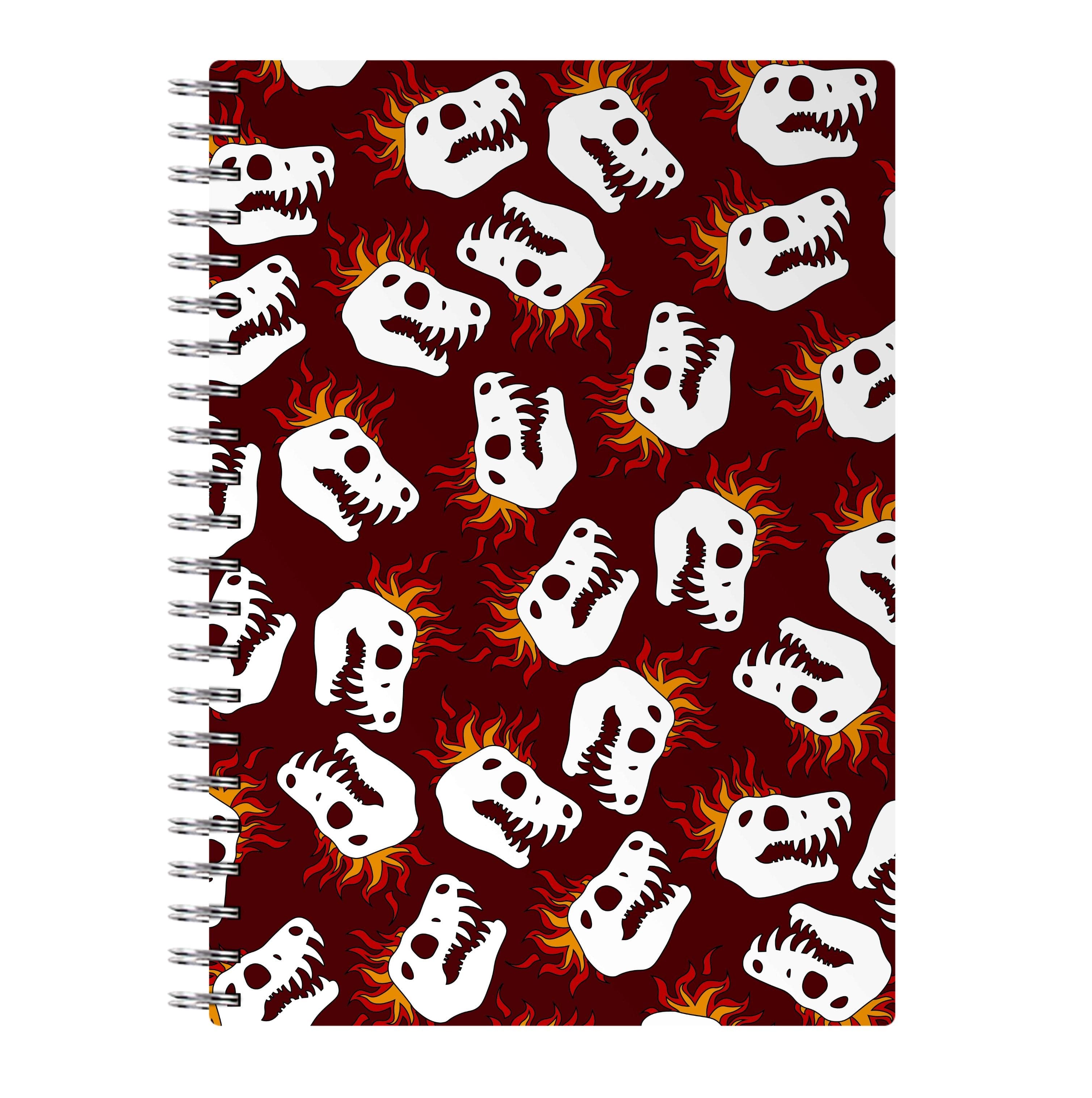 Bone Pattern - Dinosaurs Notebook