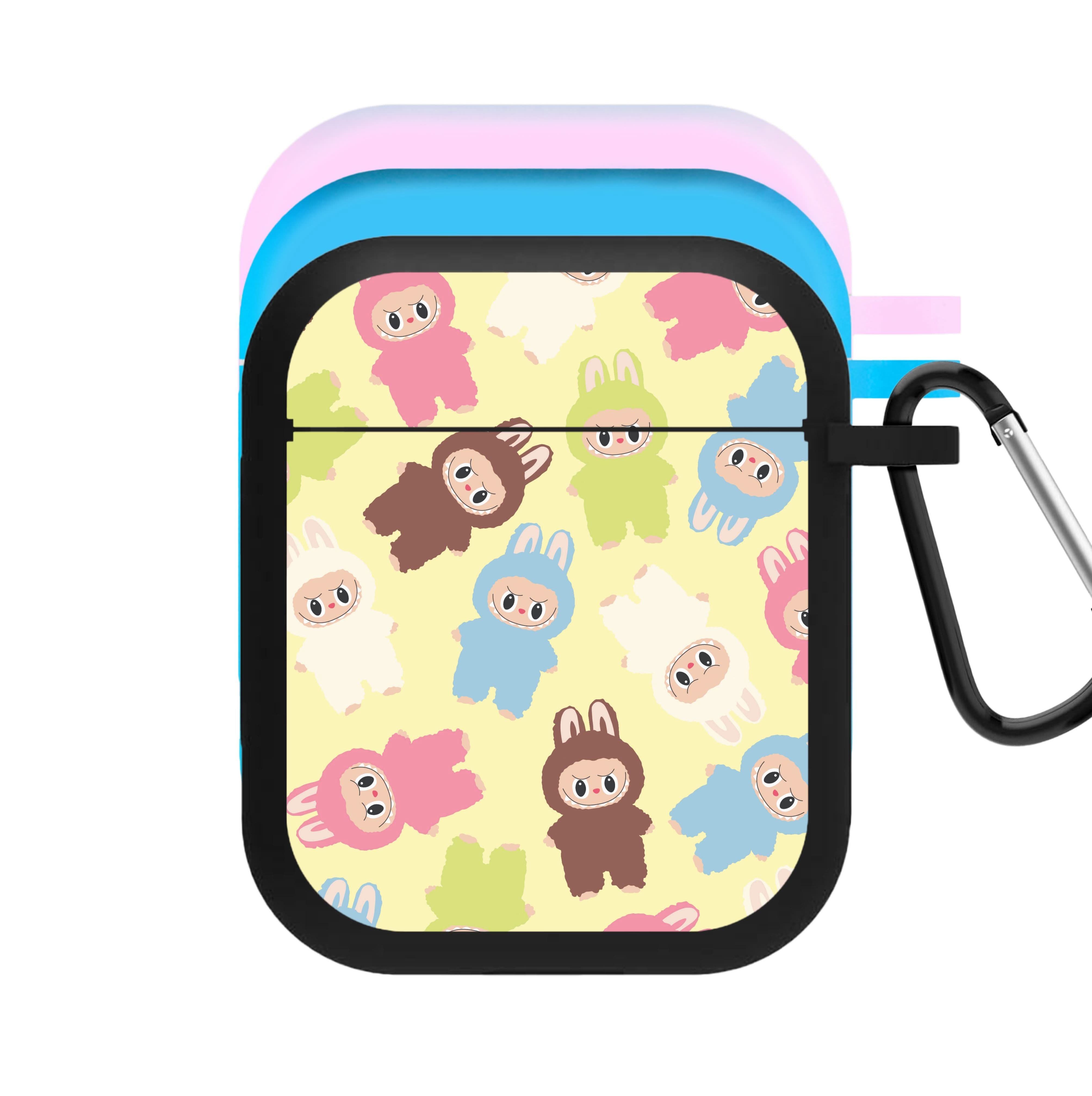 Colourful Little Monsters Pattern AirPods Case