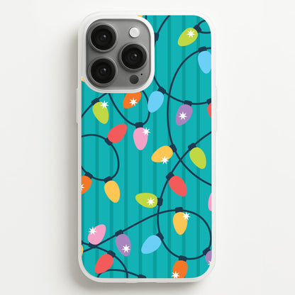 Funky Christmas Lights Pattern iPhone 13 Pro Case