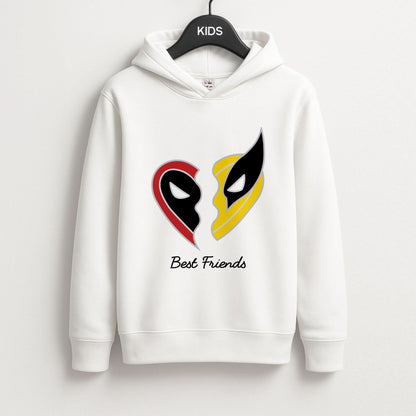 Superhero Best Friends Locket Kids Hoodie