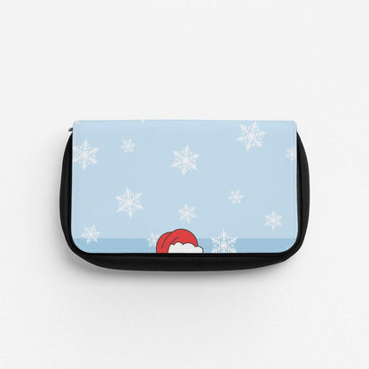 Cartoon Donkey Snowflakes Pencil Case