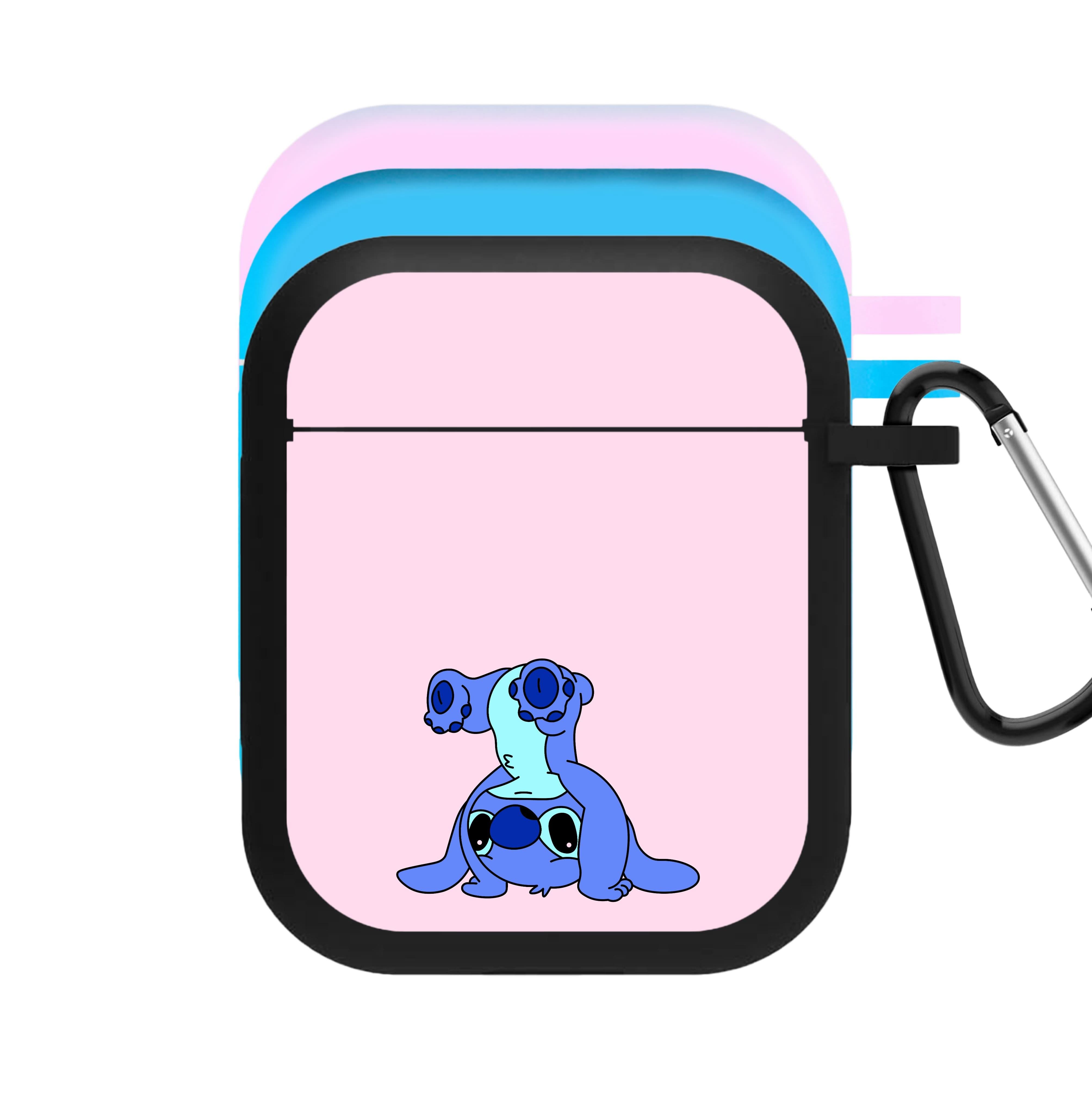 Cute Blue Alien Handstand AirPods Case