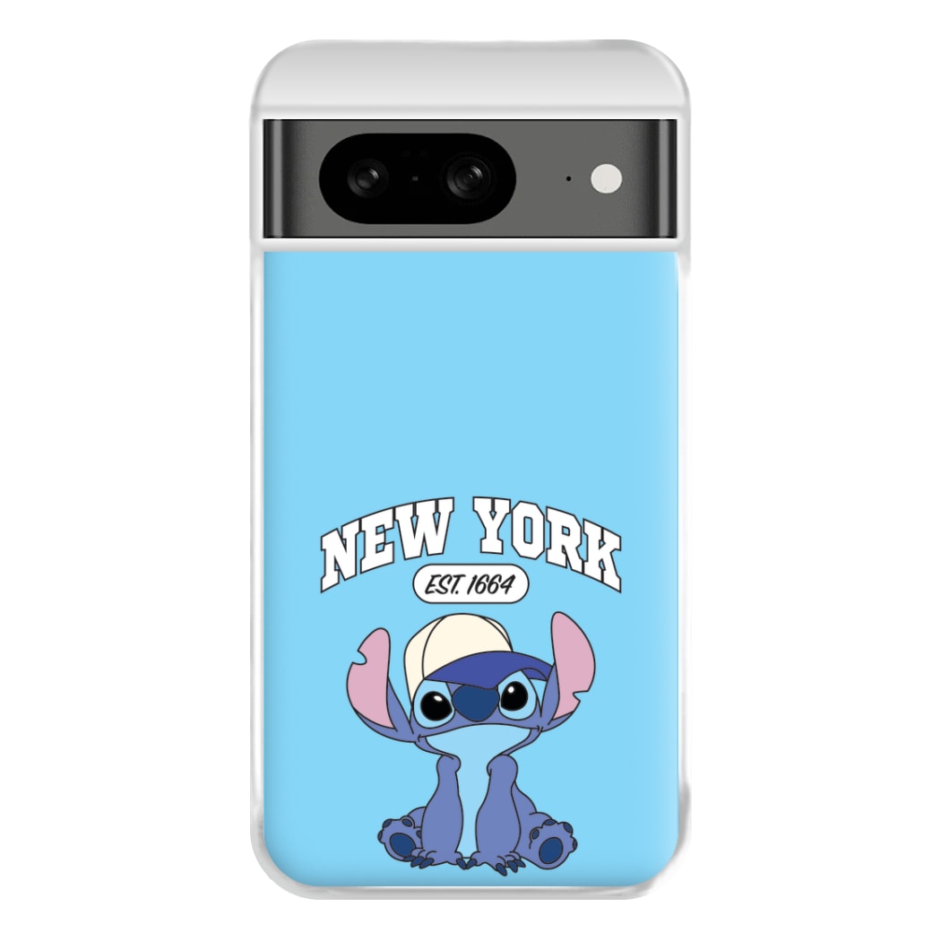 New York Blue Alien Google Pixel 8 Case