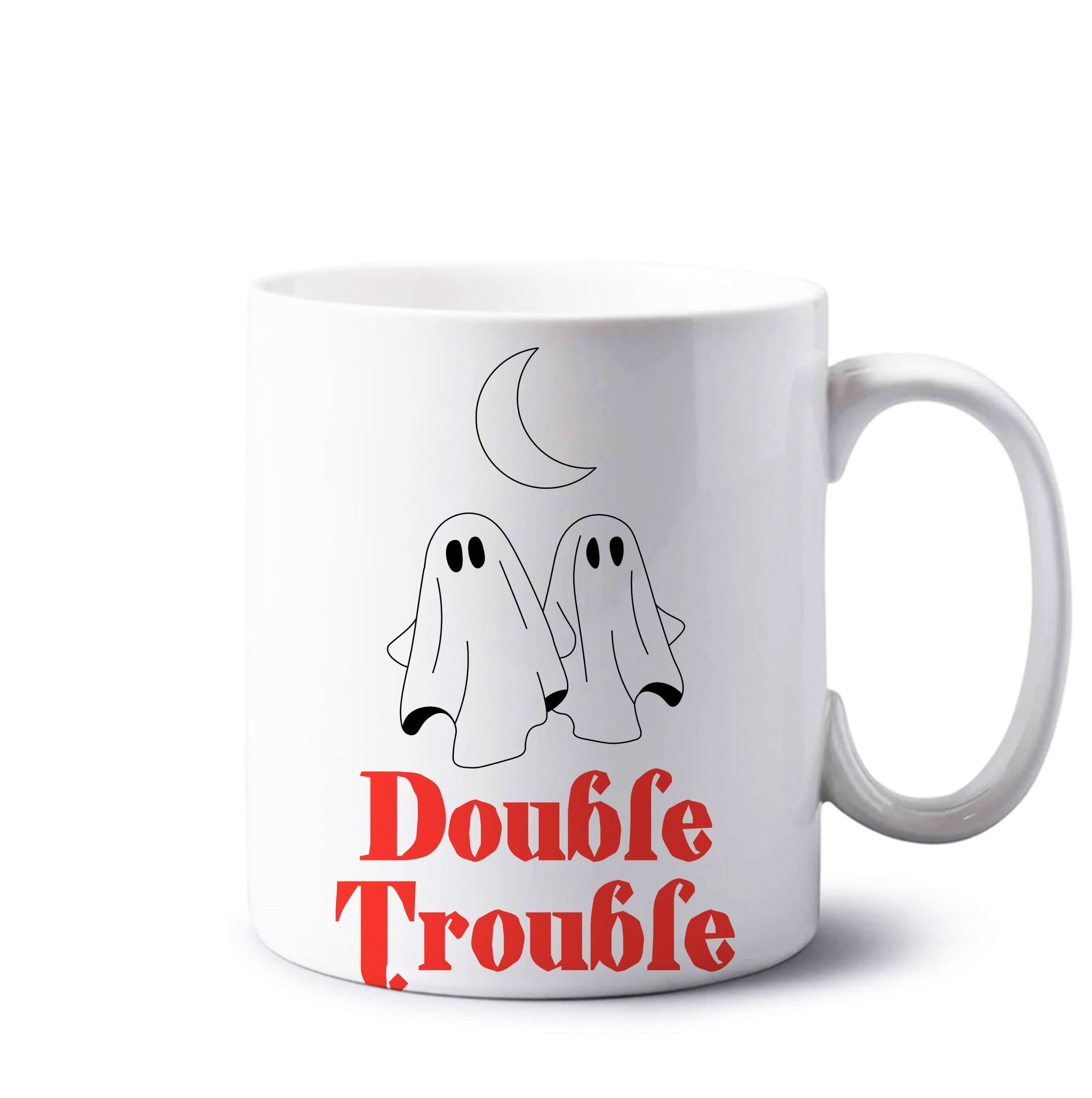 Double Trouble Black Mug