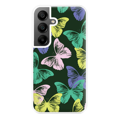 Colourful Butterfly Stamps Pattern Galaxy A35 Case