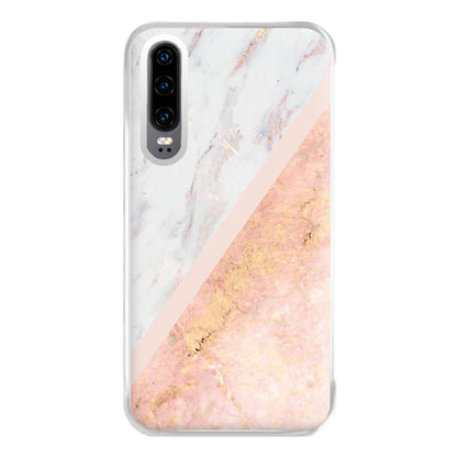 Marble and Rose Gold Phone Case