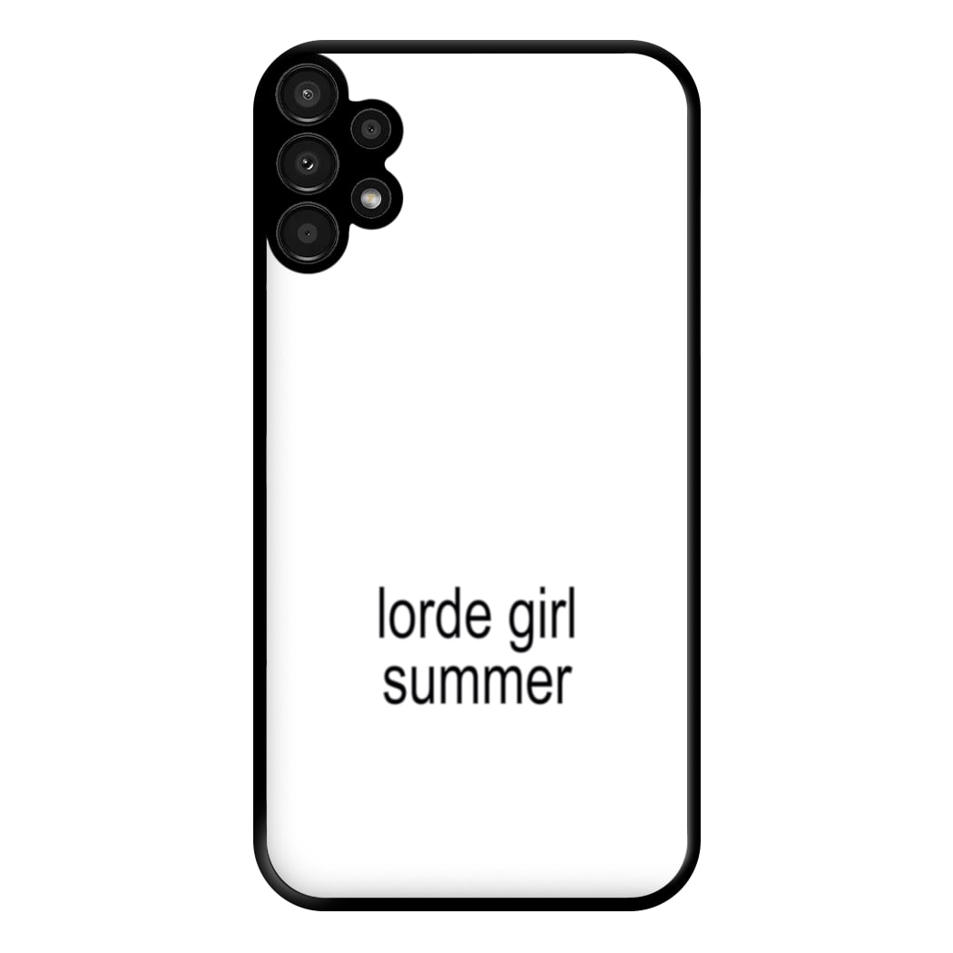 Lorde Girl Summer Galaxy A13 Case