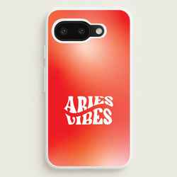Aries Vibes Gradient Zodiac Google Pixel 9a Case