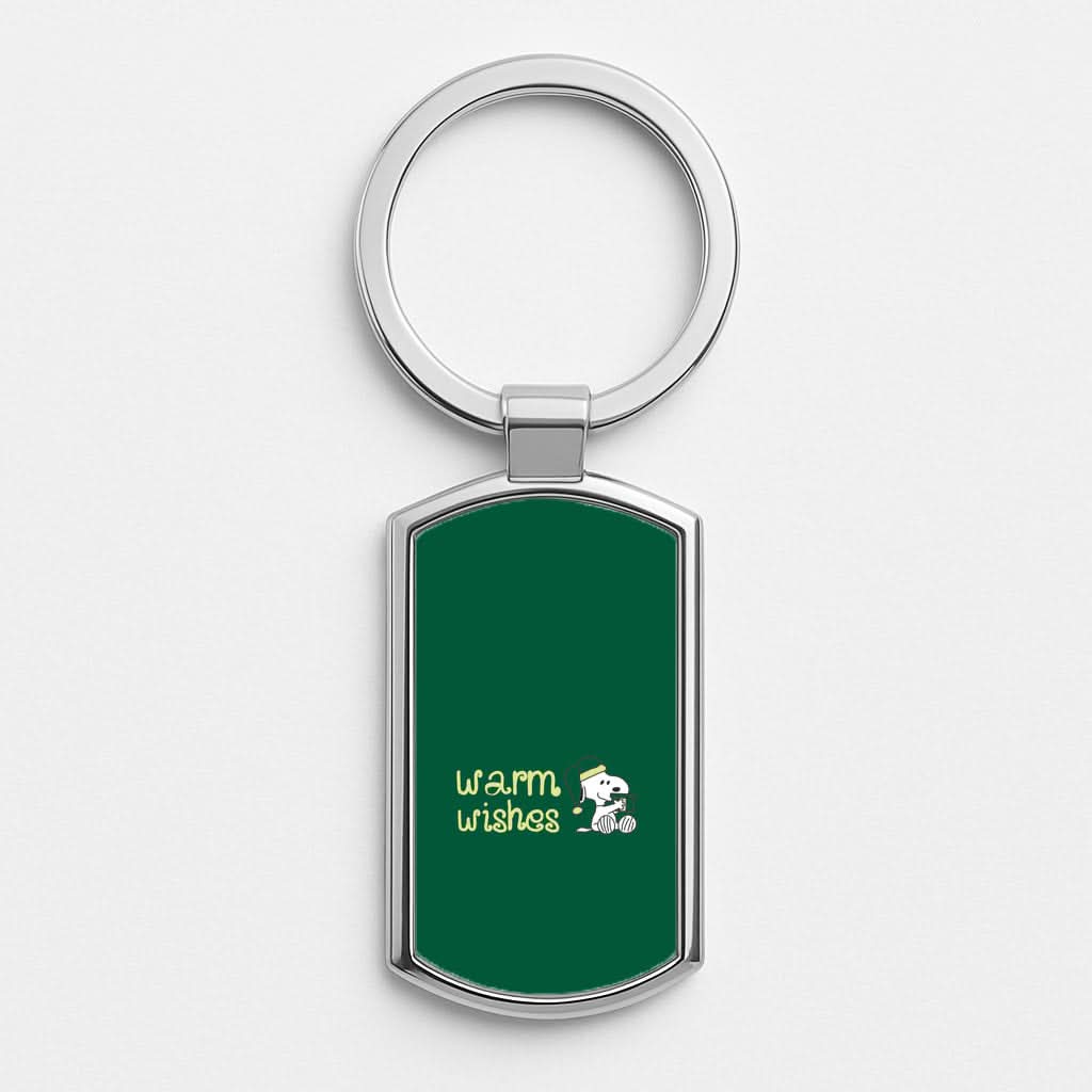 Cartoon Beagle Warm Wishes Luxury Keyring
