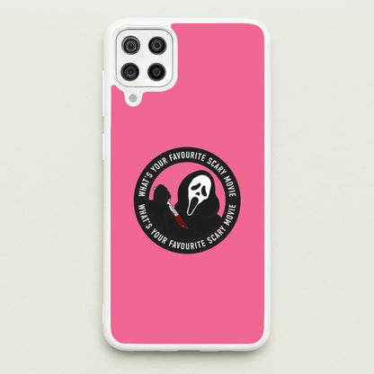 What's Your Favourite Scary Movie Badge Galaxy A12 Case