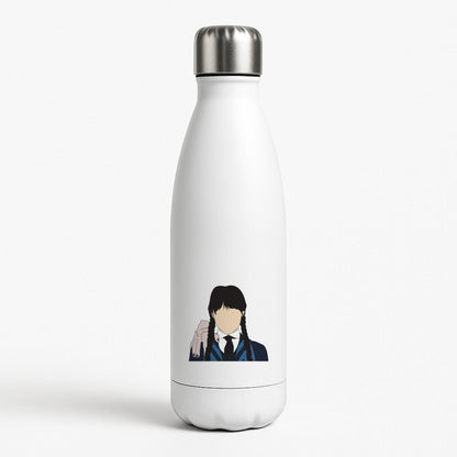 Wednesday And Thing White Water Bottle
