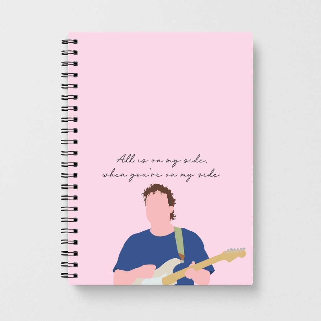 All Is On My Side Pink Notebook