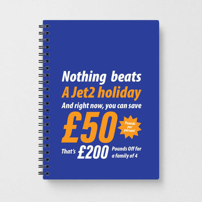 Nothing Beats A Jet Holiday Notebook