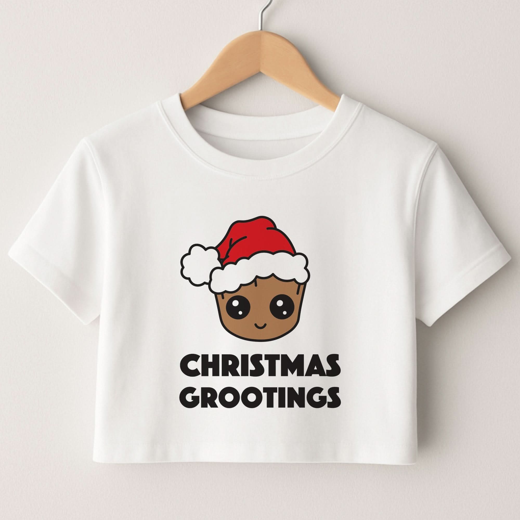 Christmas Grootings  Crop Top