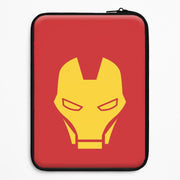 Red Robot Super Hero Face Laptop Sleeve 1