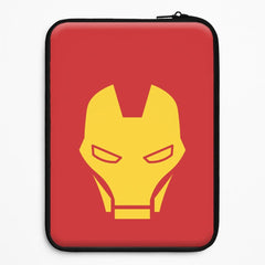 Red Robot Super Hero Face Laptop Sleeve