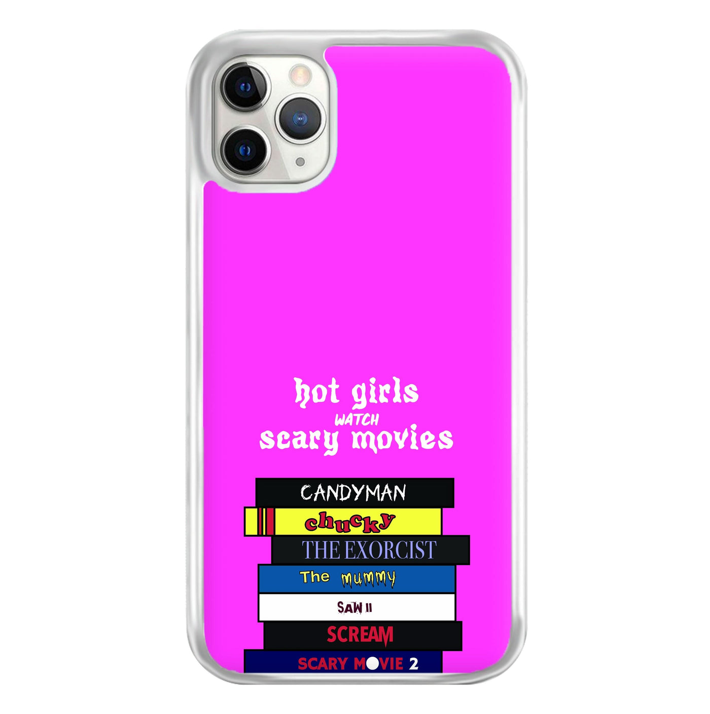 Hot Girls Watch Scary Movies Phone Case