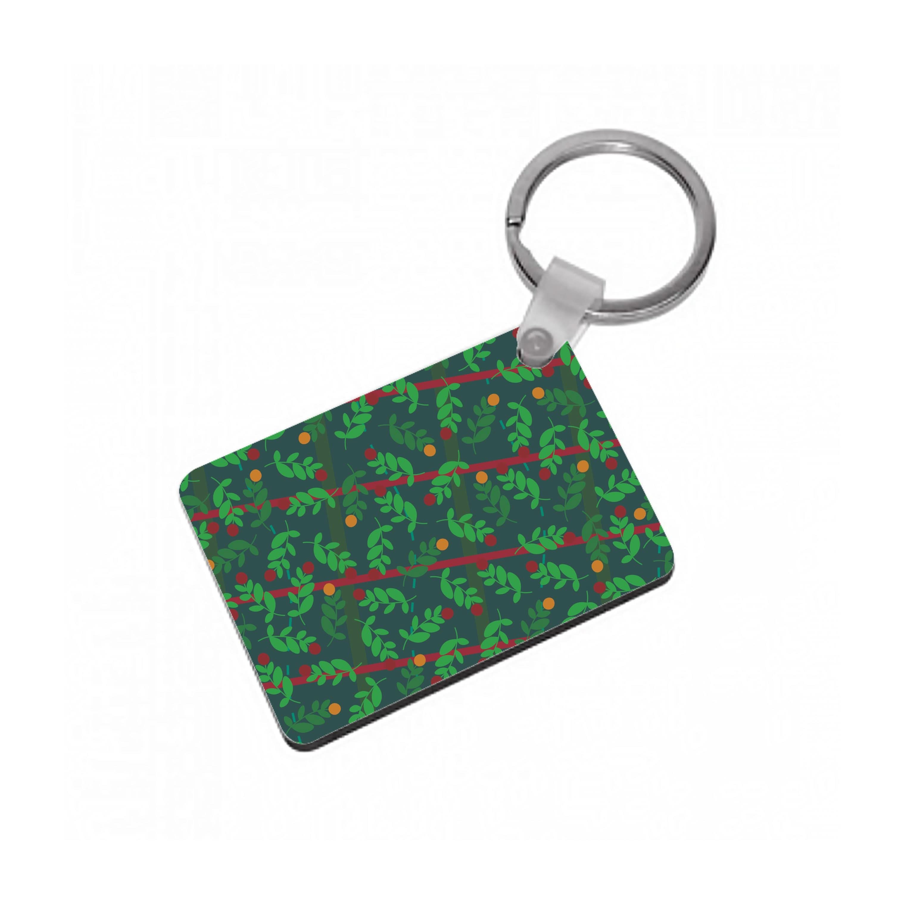 Mistletoe Pattern Keyring