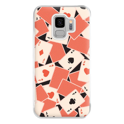 Playing Cards Collage Pattern Galaxy S9 Plus Case