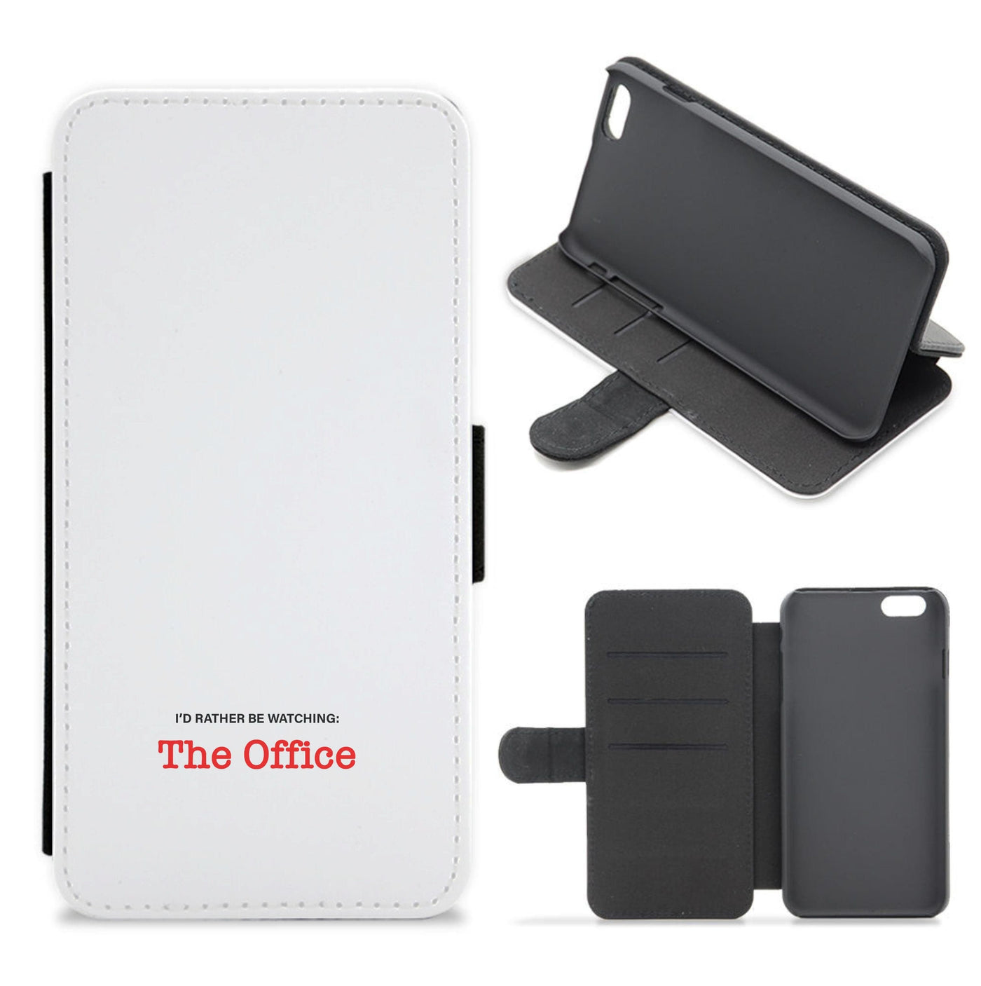 I'd Rather Be Watching The Office - The Office Flip / Wallet Phone Case