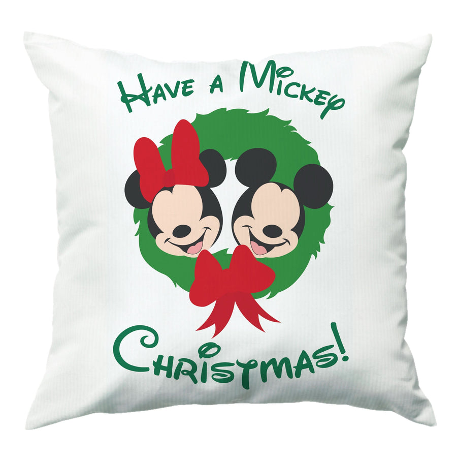 Have A Mickey Christmas Cushion