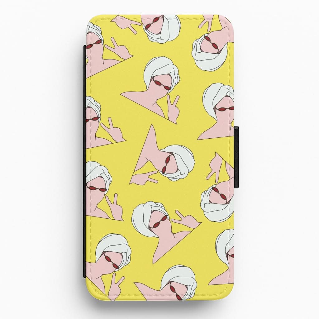 Peace Pattern Flip / Wallet Phone Case