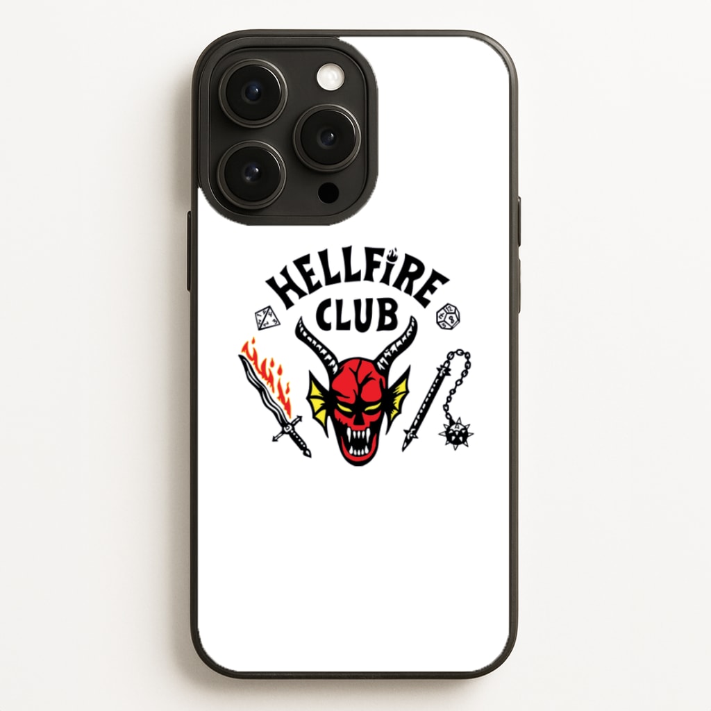Hellfire Logo - White Phone Case for iPhone, Samsung Galaxy and Google Pixel