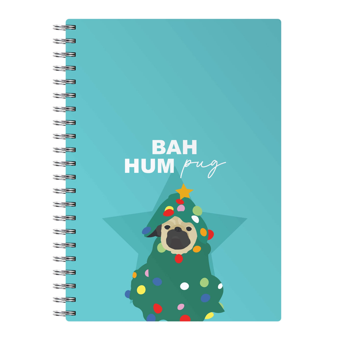 Bah Hum Pug Notebook