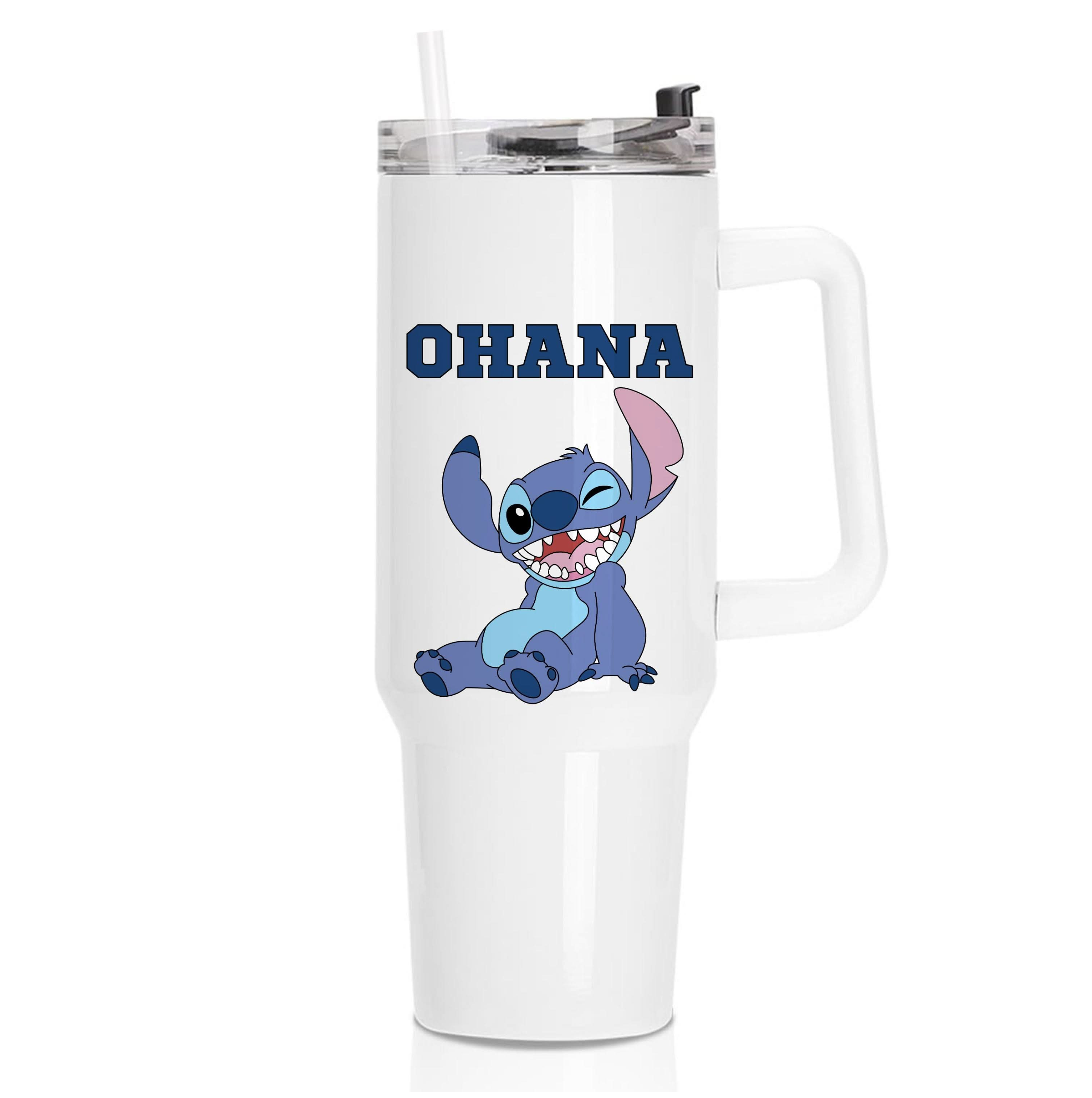 Blue Alien Ohana Tumbler