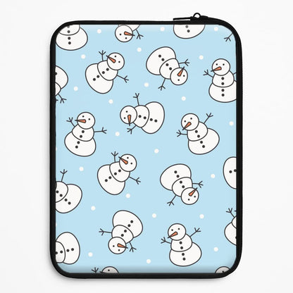Cartoon Snowmen Pattern Universal Laptop Sleeve