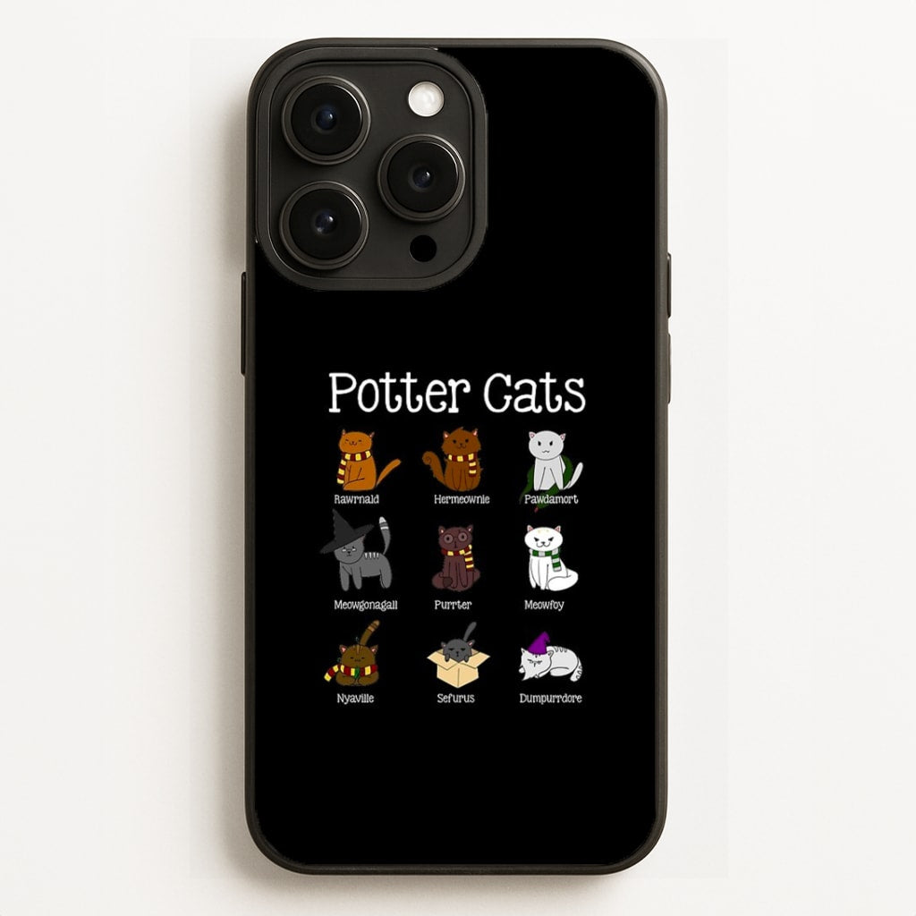 Harry Pawter Cats Phone Case for iPhone, Samsung Galaxy and Google Pixel