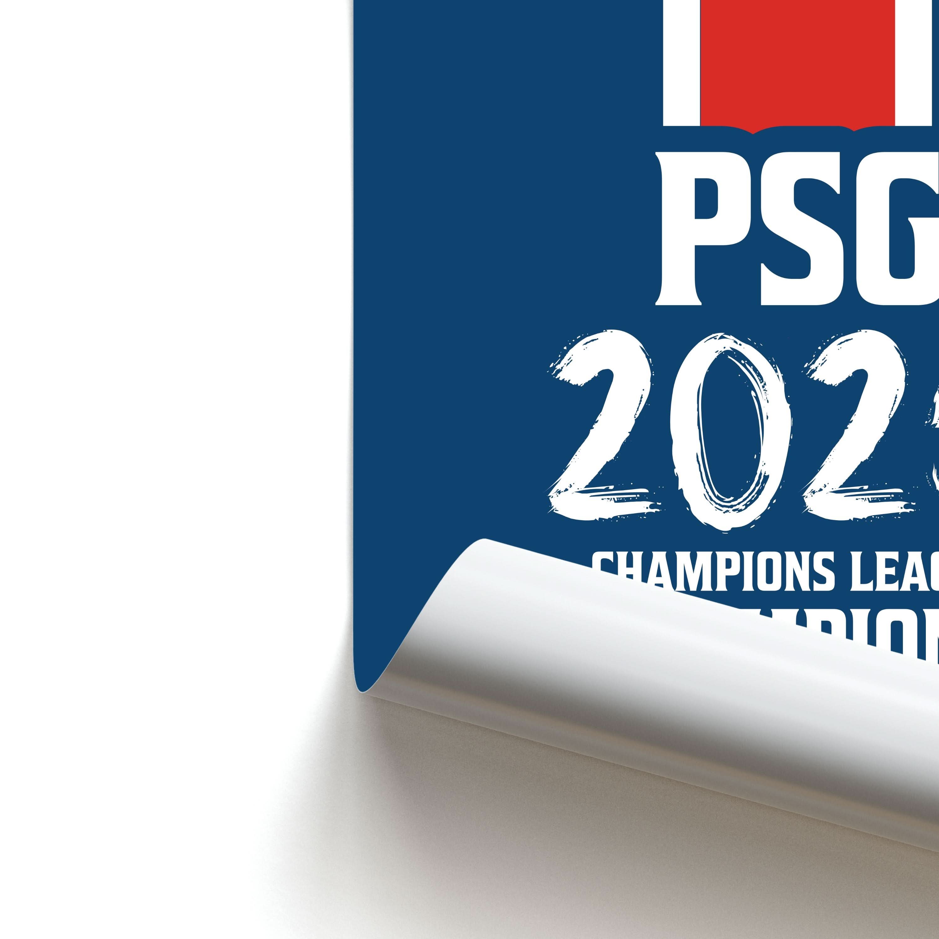 Champion League Winners 25 PSG Poster
